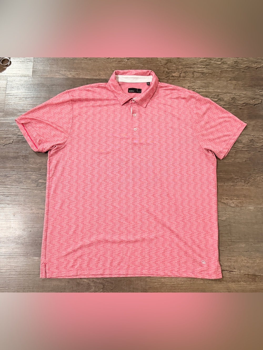 Quieti Men's Heather Red Performance Polo